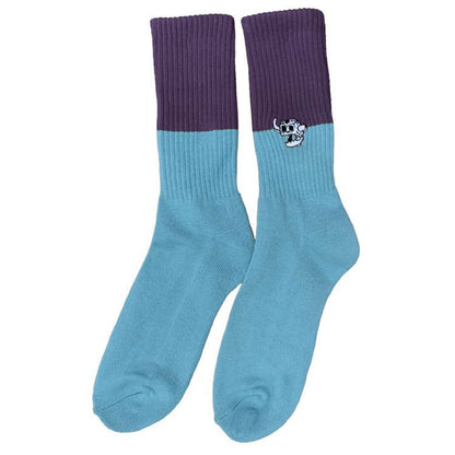 TOY MACHINE DEAD MONSTER SPLIT SOCK LIGHT BLUE