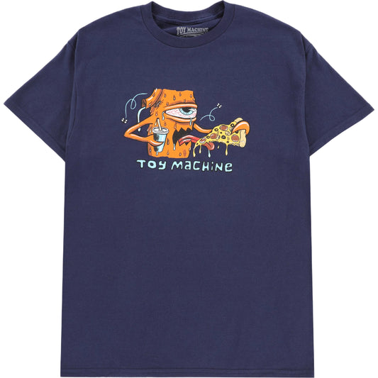 TOY MACHINE PIZZA T-SHIRT NAVY