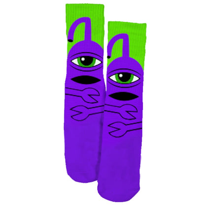 TOY MACHINE SECT HUG SOCK II PURPLE