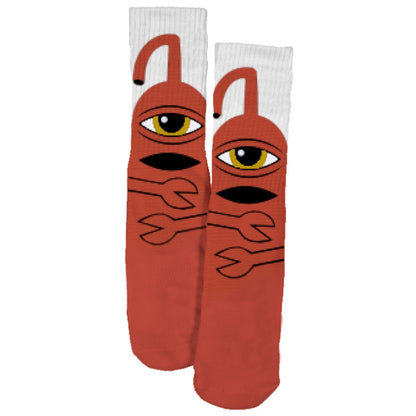 TOY MACHINE SECT HUG SOCK RUST