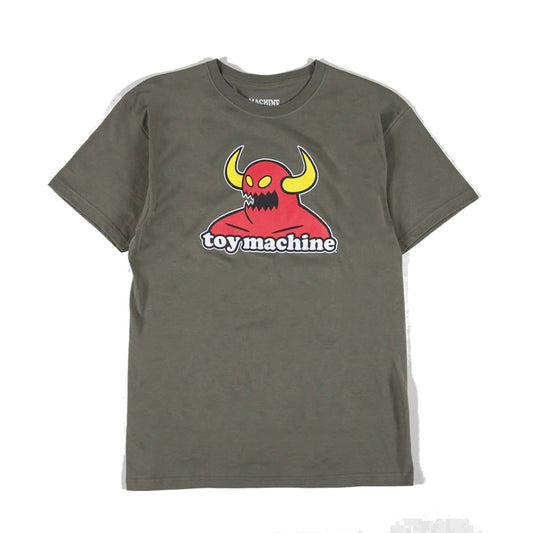 TOY MACHINE MONSTER T-SHIRT LIGHT OLIVE