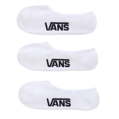 VANS CLASSIC NO SHOW ROX WHITE 3-PACK