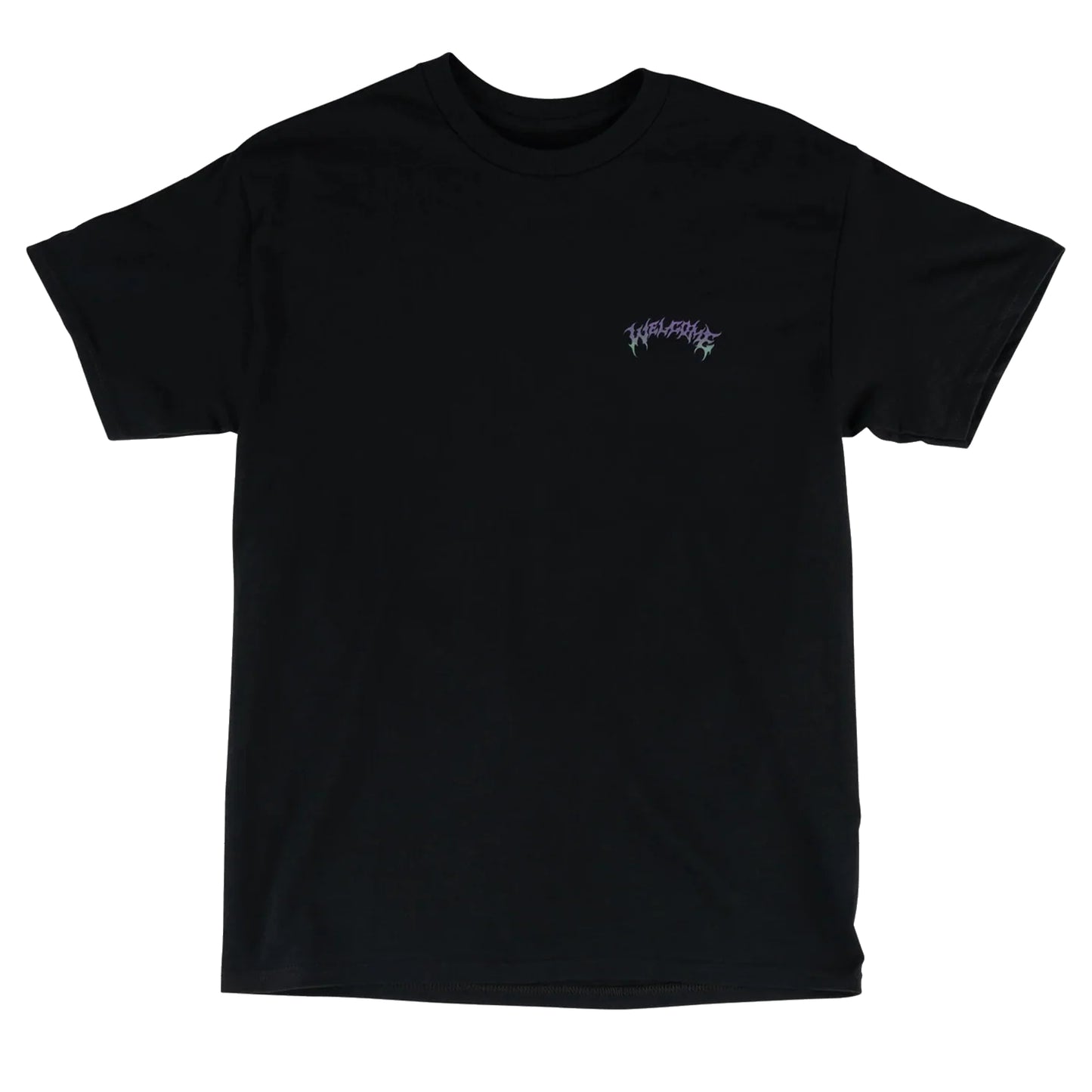 WELCOME GRADIENT BARB T-SHIRT BLACK