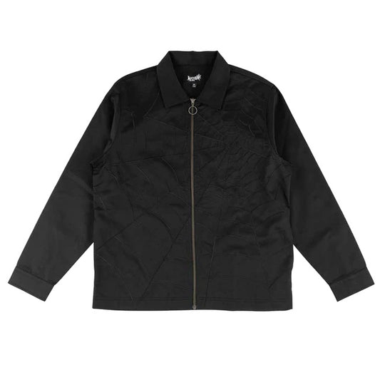 WELCOME NEXUS WEB EMBROIDERED SHIRT BLACK
