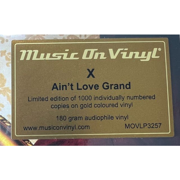 X-Ain't Love Grand -Gold Vinyl-