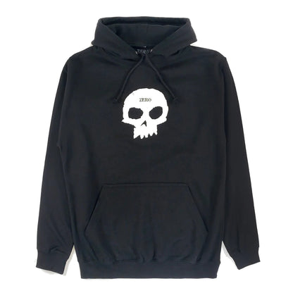 ZERO SINGLE SKULL HOODED SWEATER BLACK