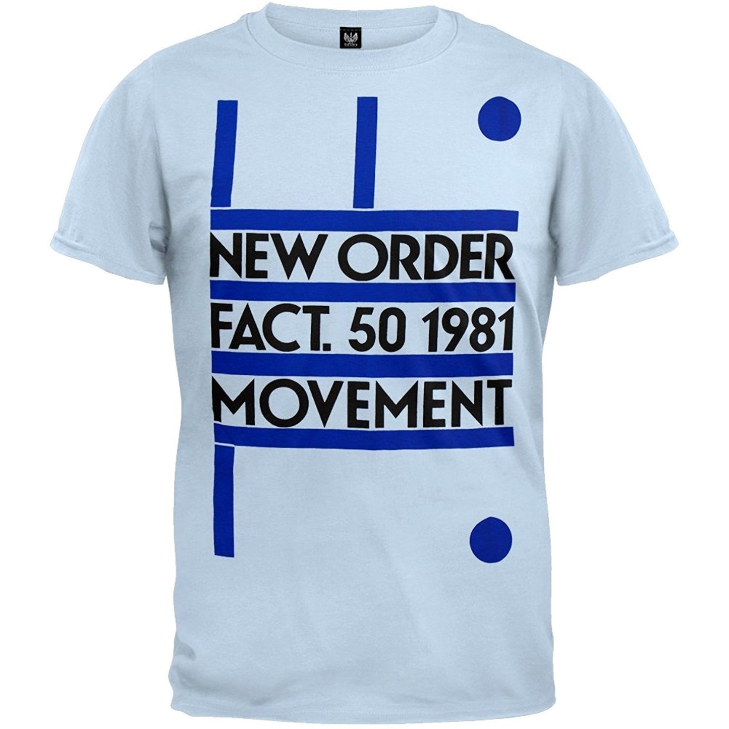 NEW ORDER MOVEMENT T-SHIRT LIGHT BLUE