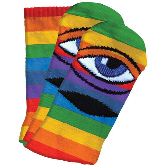 TOY MACHINE SECT EYE SOCK RAINBOW