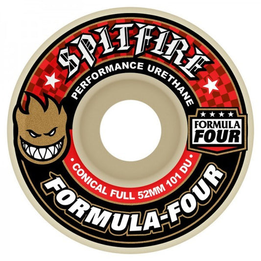 SPITFIRE FORMULA FOUR CONICAL 101DU 52MM - Skateboards Amsterdam