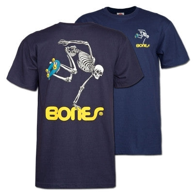 POWELL PERALTA SKATEBOARD SKELETON T-SHIRT NAVY - Skateboards Amsterdam - 2