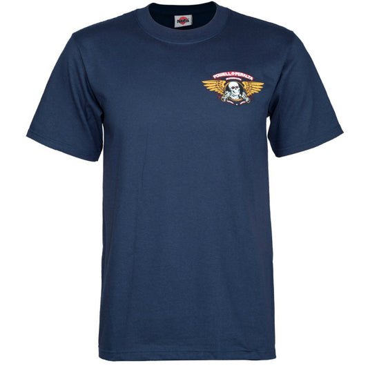 POWELL WINGED RIPPER T-SHIRT NAVY - Skateboards Amsterdam - 1