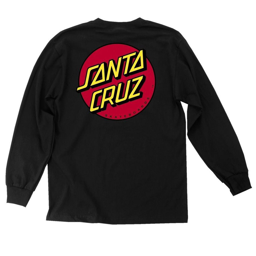 SANTA CRUZ CLASSIC DOT LONG SLEEVE BLACK