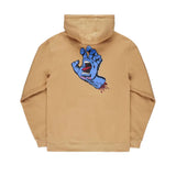 SANTA CRUZ SCREAMING HAND CHEST HOODED SWEATER PARCHMENT