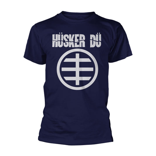 HUSKER DU CIRCLE LOGO T-SHIRT NAVY