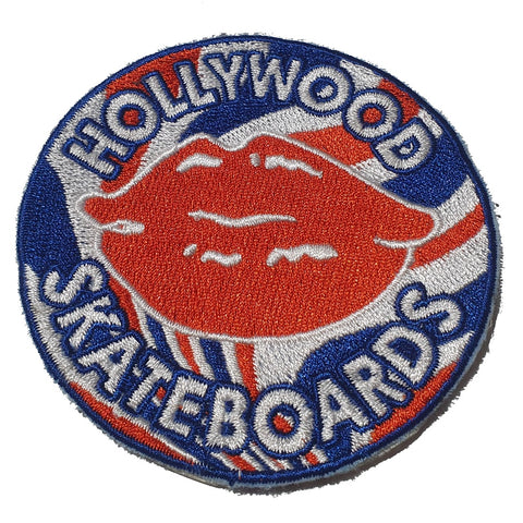 HOLLYWOOD SKATEBOARDS ROUND PATCH