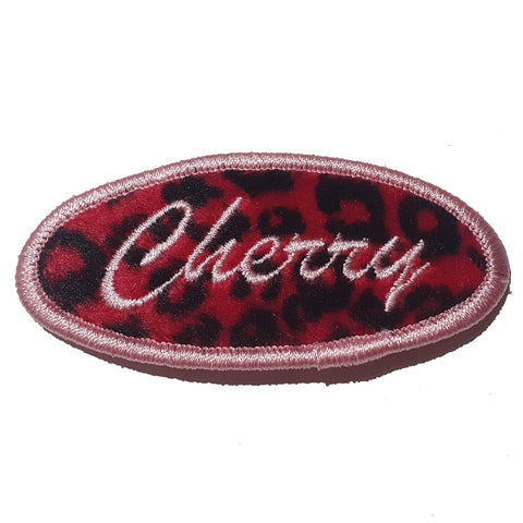 CHERRY PINK LEOPARD PATCH