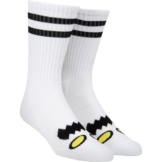TOY MACHINE MONSTER FACE SOCK WHITE - Skateboards Amsterdam