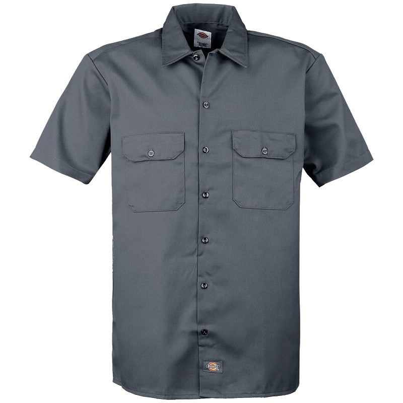 DICKIES WORK SHIRT SHORT SLEEVE REC CHARCOAL