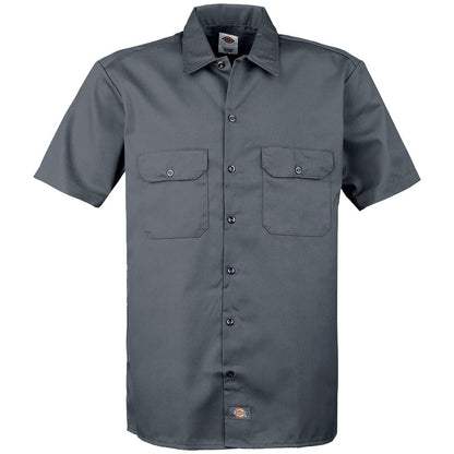 DICKIES WORK SHIRT SHORT SLEEVE REC CHARCOAL