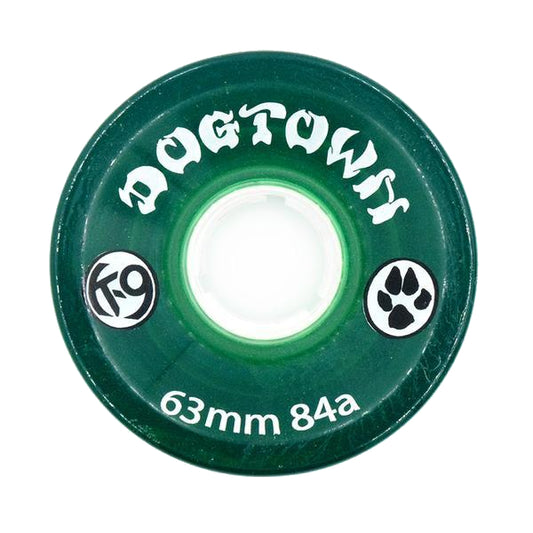 DOGTOWN K-9 CRUISER CLEAR GREEN 84A 63MM