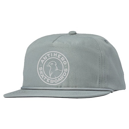 ANTI HERO BASIC PIGEON ROUND SNAPBACK GREY/LIGHT GREY