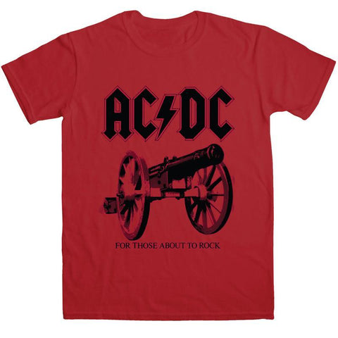 AC/DC FOR THOSE ABOUT TO ROCK T-SHIRT RED