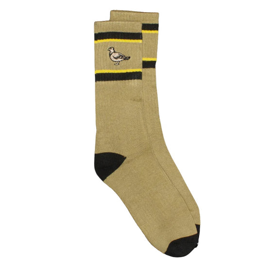 ANTI HERO BASIC PIGEON EMB SOCK KHAKI/BLACK/GOLD