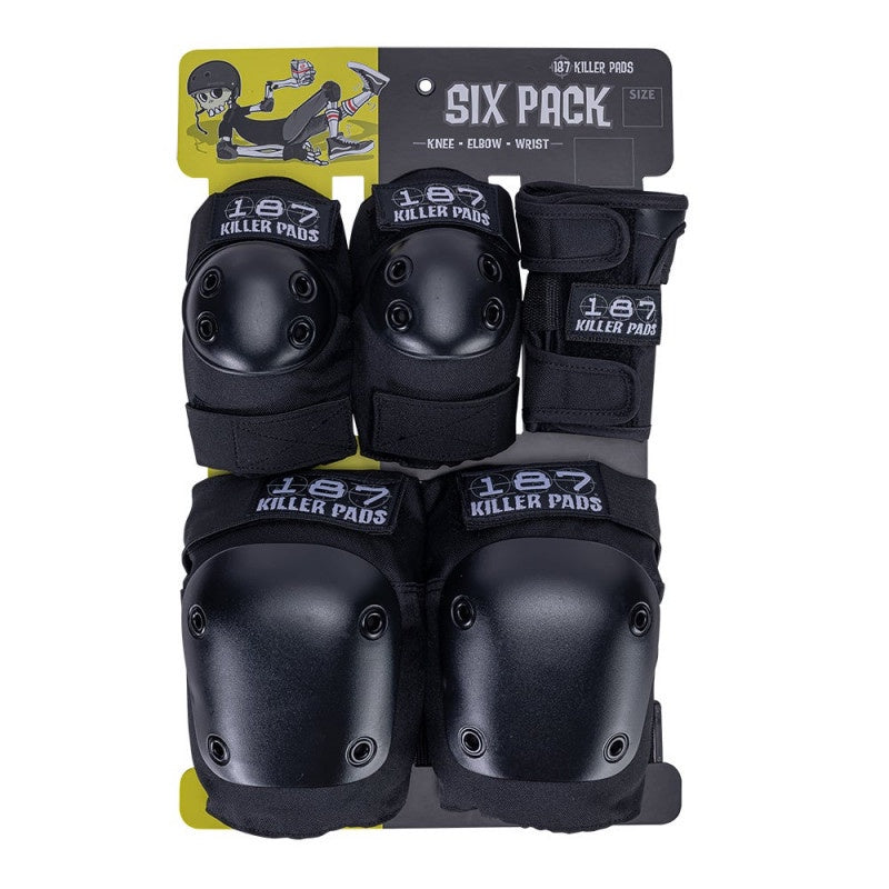 187 SIX PACK ADULT BLACK