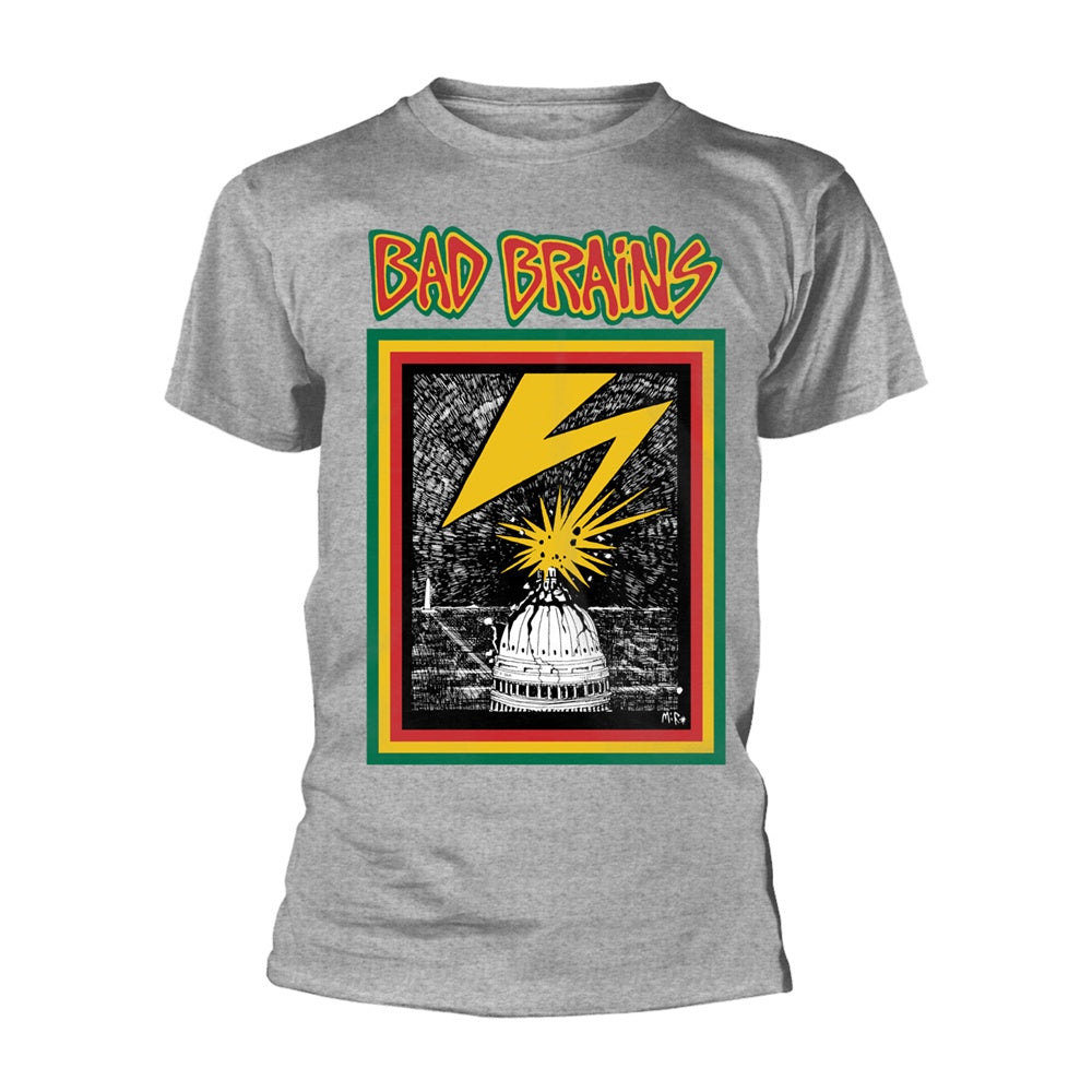 BAD BRAINS-1ST ALBUM COVER T-SHIRT GREY