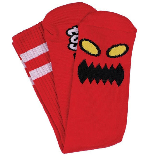 TOY MACHINE MONSTER SOCK RED - Skateboards Amsterdam