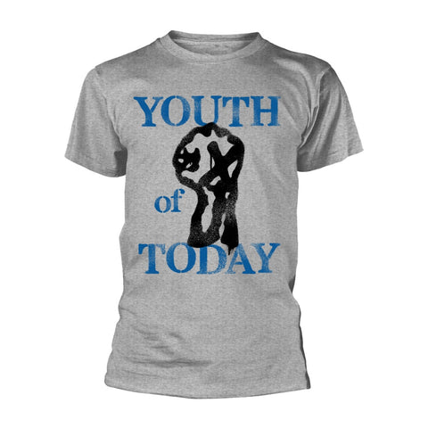 YOUTH OF TODAY STENCIL T-SHIRT HEATHER GREY