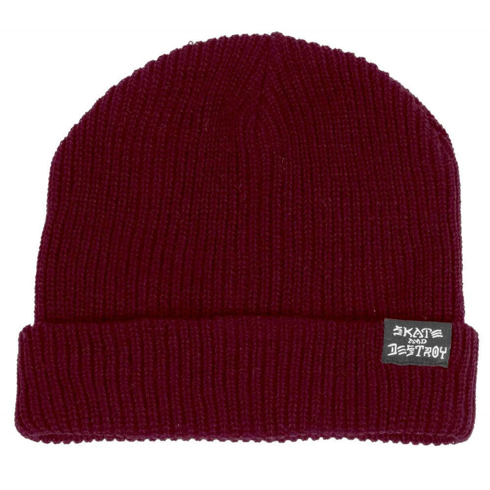 THRASHER SKATE AND DESTROY BEANIE BURGUNDY - Skateboards Amsterdam