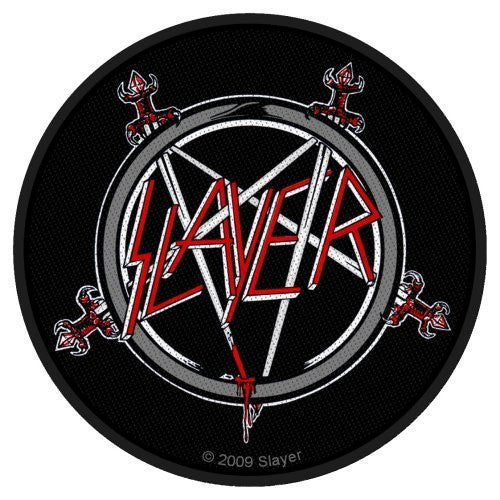 SLAYER SEW ON PATCH PENTAGRAM - Skateboards Amsterdam - 1