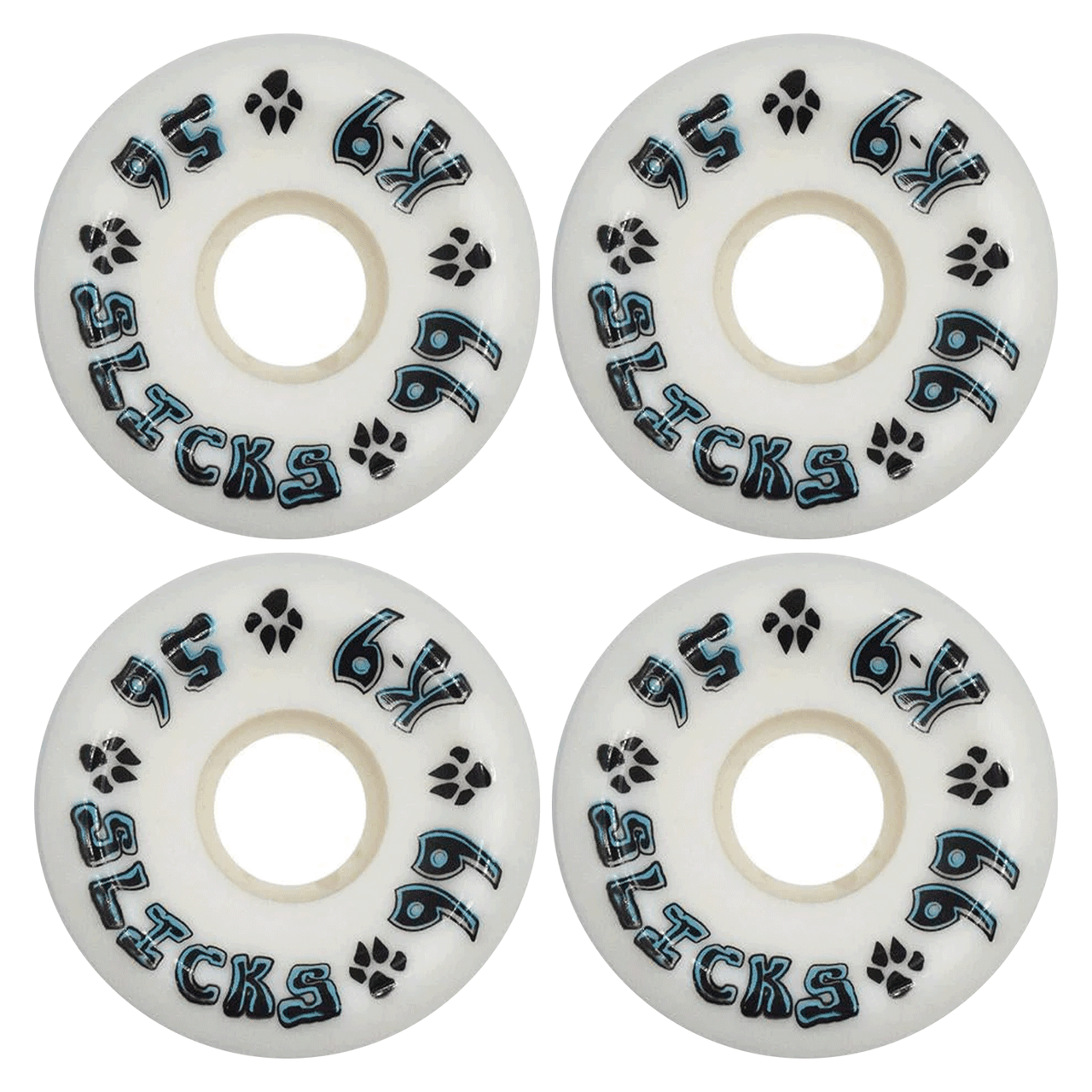 DOGTOWN K-9 SLICKS WHITE 99A 56MM