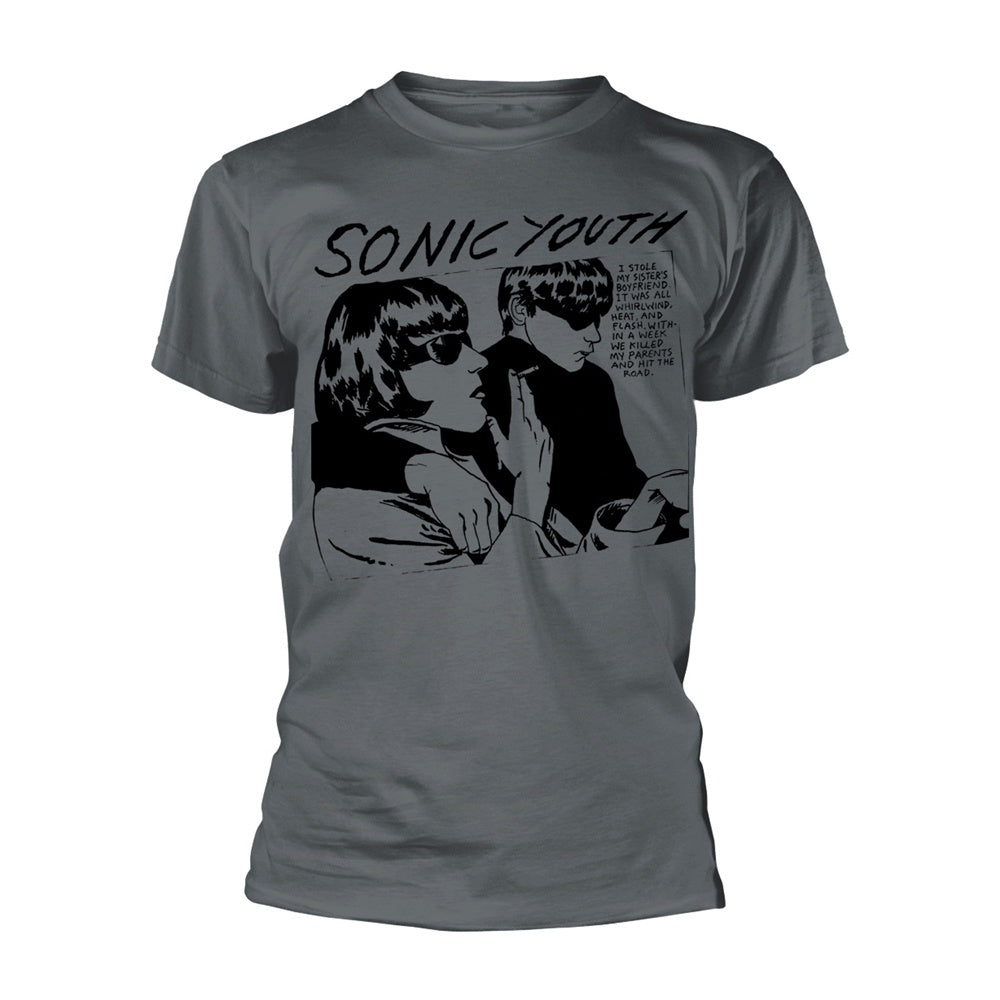 SONIC YOUTH GOO ALBUM COVER T-SHIRT CHARCOAL