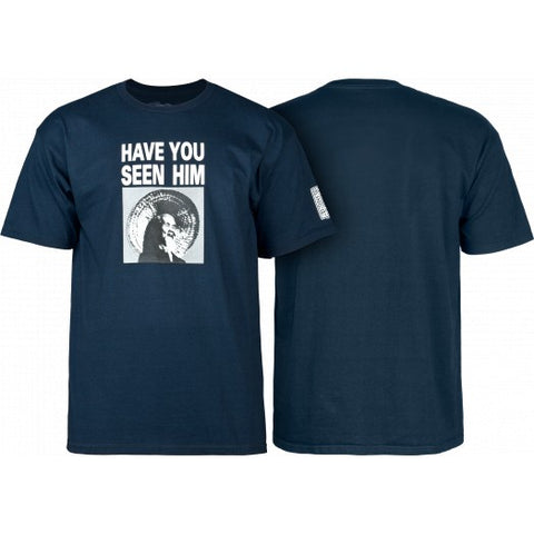 POWELL PERALTA HAVE YOU SEEN HIM T-SHIRT NAVY