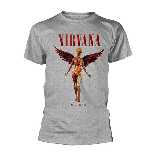 NIRVANA IN UTERO T-SHIRT GREY