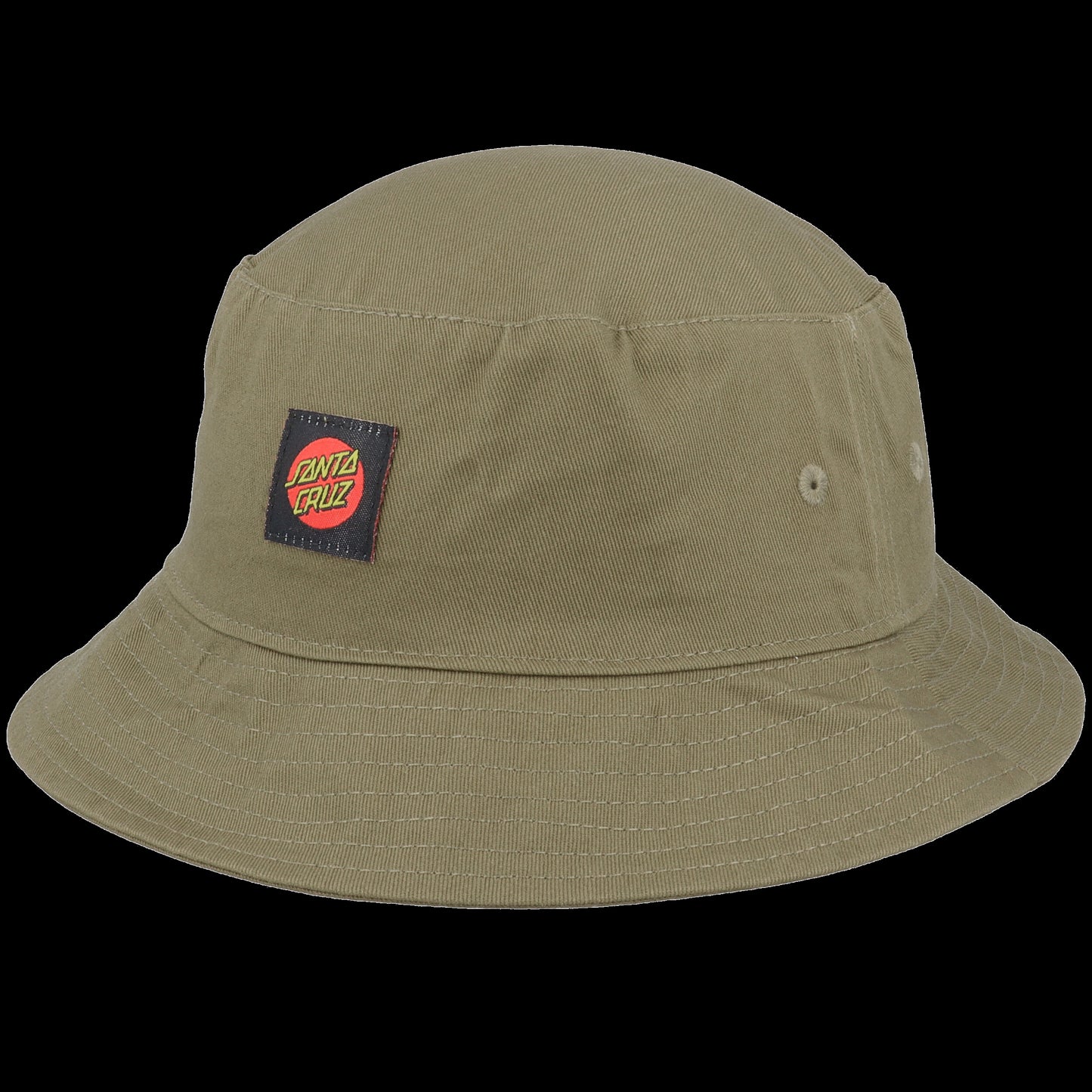 SANTA CRUZ CLASSIC LABEL BUCKET HAT OLIVE