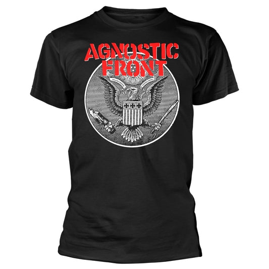 AGNOSTIC FRONT AGAINST ALL EAGLE T-SHIRT BLACK