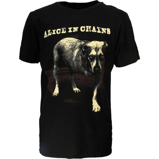 ALICE IN  CHAINS THREE-LEGGED DOG T-SHIRT BLACK