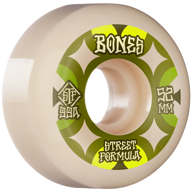 BONES STF RETROS  V5 SIDECUT WHITE 99A 52MM