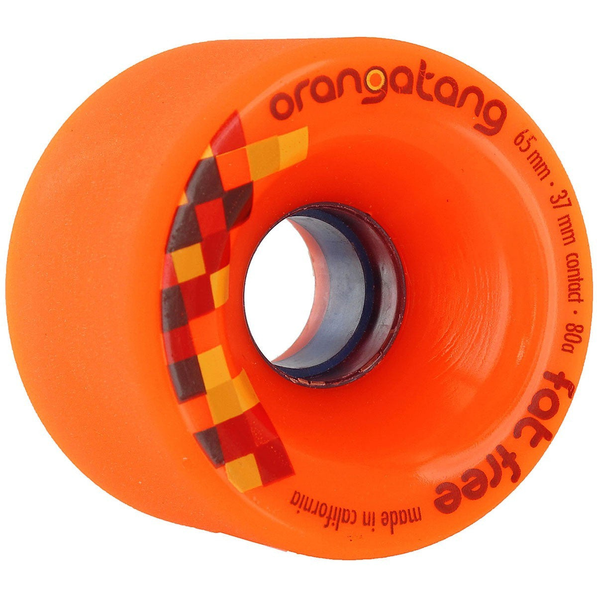 ORANGATANG FAT FREE 65MM ORANGE - Skateboards Amsterdam - 1