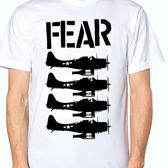 FEAR BEER BOMBERS T-SHIRT WHITE - Skateboards Amsterdam