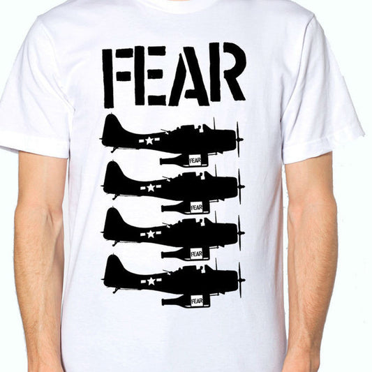 FEAR BEER BOMBERS T-SHIRT WHITE - Skateboards Amsterdam