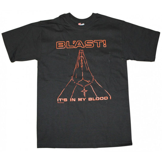 BLAST IT'S IN MY BLOOD T-SHIRT BLACK - Skateboards Amsterdam