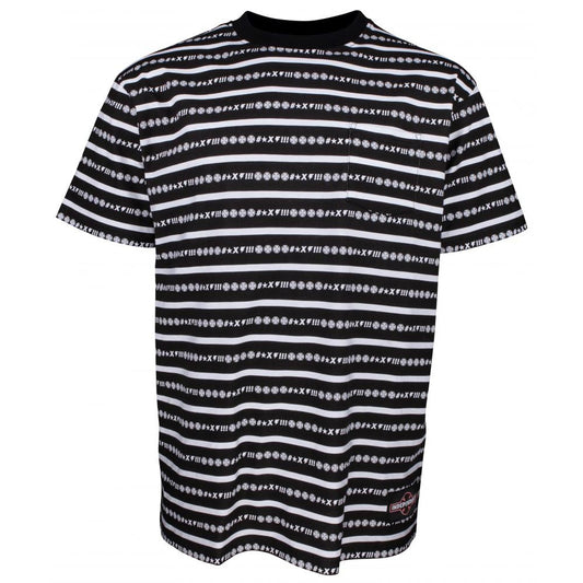 INDEPENDENT ANTE POCKET T-SHIRT VERTIGO STRIPE