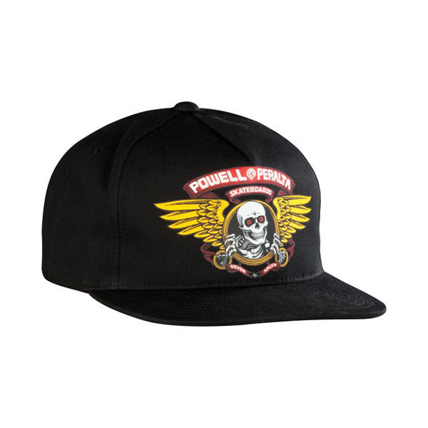 POWELL PERALTA WINGED RIPPER SNAPBACK BLACK