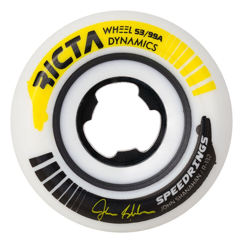 RICTA SHANAHAN SPEEDRINGS WIDE WHITE/YELLOW 99A 53MM