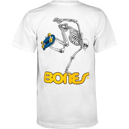 POWELL PERALTA SKATEBOARD SKELETON T-SHIRT WHITE - Skateboards Amsterdam