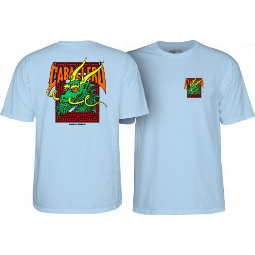 POWELL PERALTA STEVE CABALLERO STREET DRAGON T-SHIRT POWDER BLUE